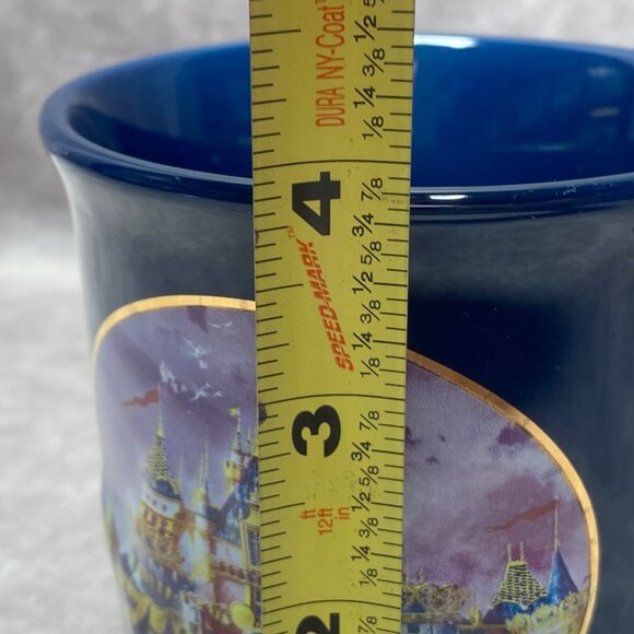 Disneyland 50th Anniversary Blue Ceramic Mug With Castle & Gold Mickey Design 3D - Picture 9 of 10